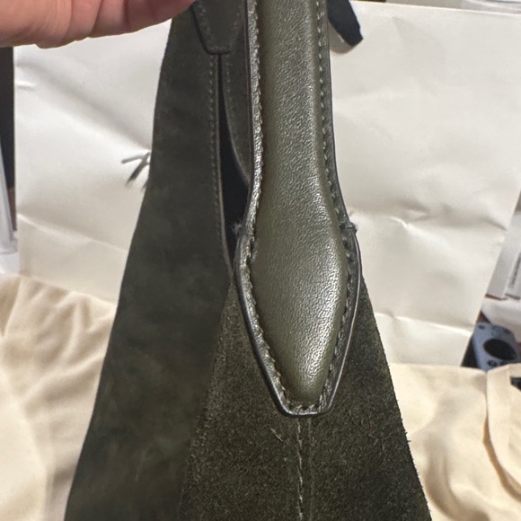 Madewell Dark Green Suede Hobo Bag - Picture 3 of 5